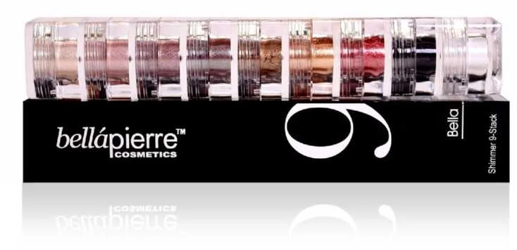 Bellapierre Cosmetics Birių mineralinių dažų rinkinys Bellapierre Shimmer 9 Stack - Bella ST002, 15,75 g
