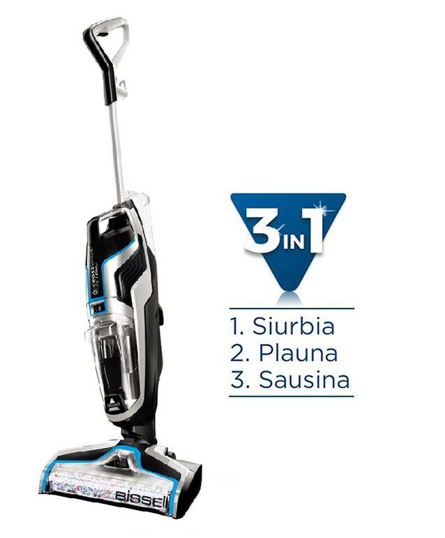 Plaunantis dulkių siurblys - šluota Bissell CrossWave PetPro / BISS10077
