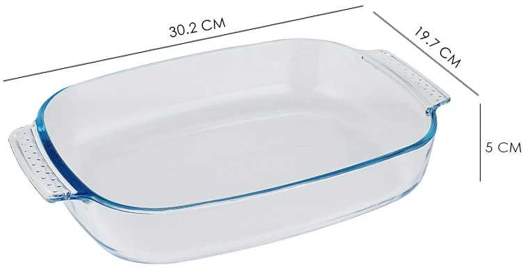 Borosilikatinio stiklo kepimo indas Zyle ZY1420GD, 2 l
