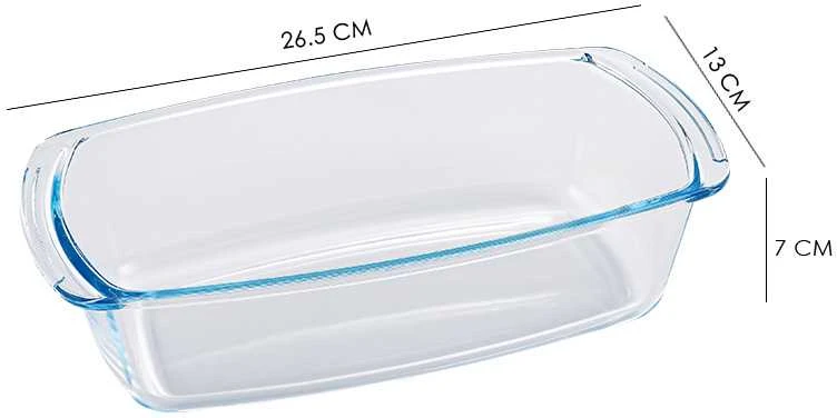 Borosilikatinio stiklo kepimo indas Zyle ZY0518GD, 1,5 l