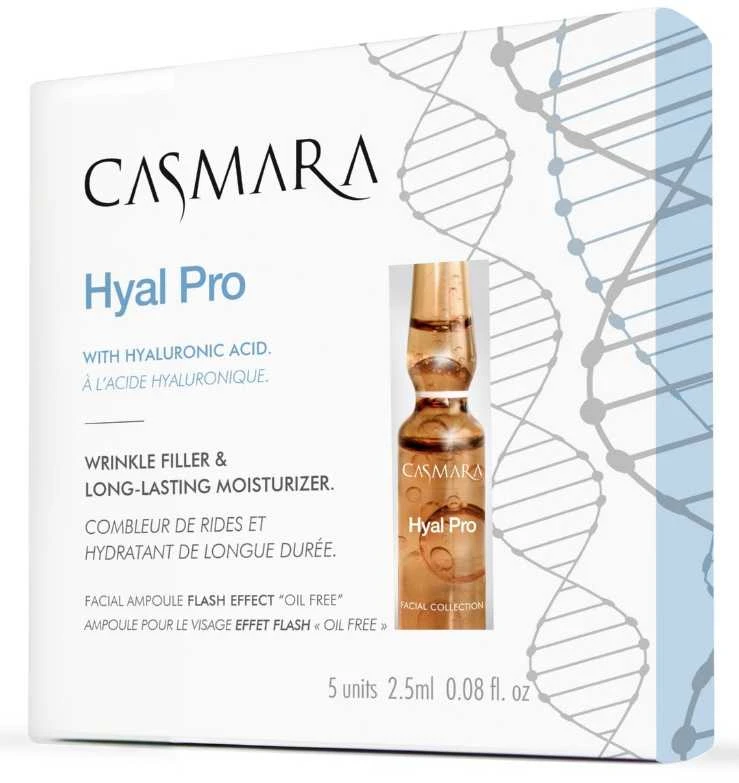 Ampulės veido odai Casmara Hyal Pro Ampoule, stangrinančios, gaivinančios veido odą, 2.5 ml, 5 vnt