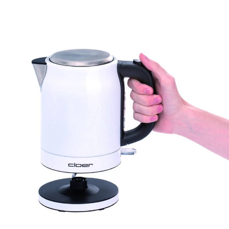 Virdulys CLoer Standard, Nerūdijantis plienas, Baltas/stainless steel, 2200 W, 360° rotational base, 1 L