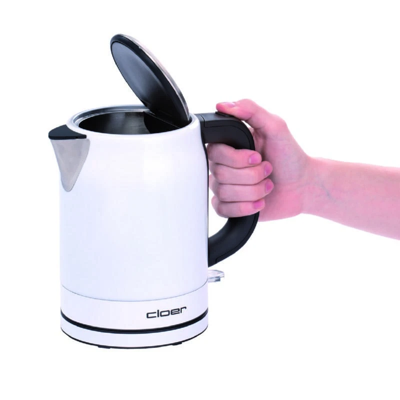 Virdulys CLoer Standard, Nerūdijantis plienas, Baltas/stainless steel, 2200 W, 360° rotational base, 1 L