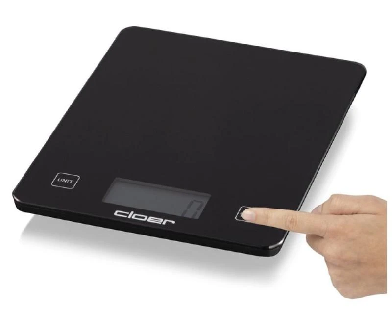 Virtuvinės svarstyklės Cloer 6870 juodos, sveria iki 10 kg, juodos