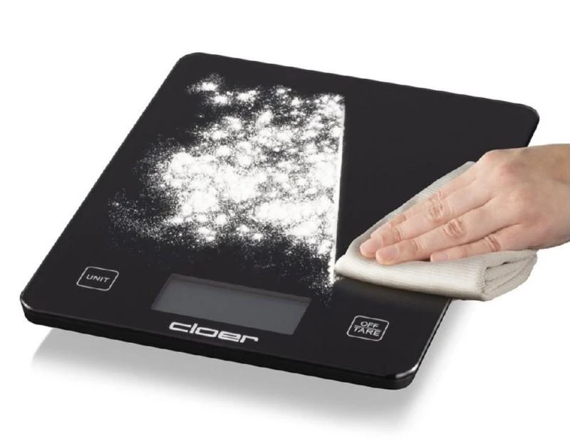 Virtuvinės svarstyklės Cloer 6870 juodos, sveria iki 10 kg, juodos