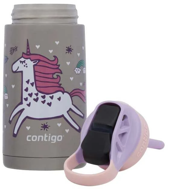 Contigo Vaikiška gertuvė Easy Clean Strawberry Unicorn CON2178083, 380 ml
