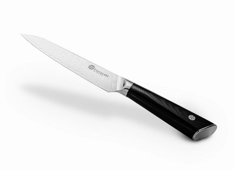 Damasko plieno peilis Kamazaki universalus peilis, 13 cm, KZI007KN