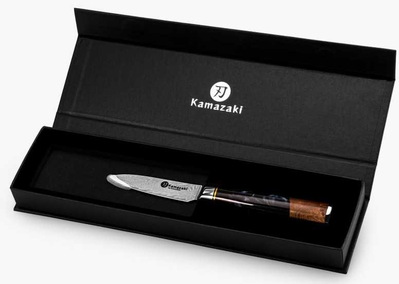 Damasko plieno universalus Kamazaki peilis KZI108KN, 9 cm