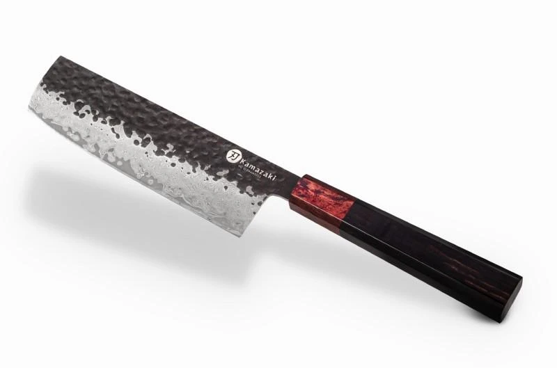 Damasko plieno peilis KAMAZAKI, Nakiri peilis, 18 cm, KZI218KN
