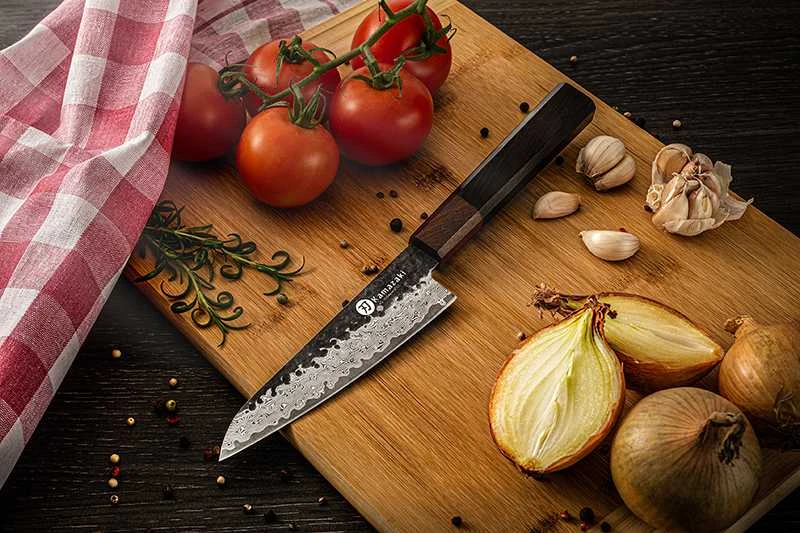 Damasko plieno peilis KAMAZAKI, universalus peilis, 15 cm, KZI282KN