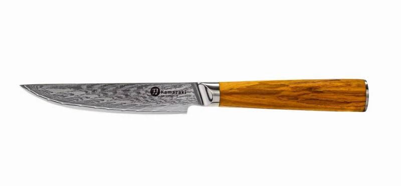 Damasko plieno peilių rinkinys kepsniams KAMAZAKI, 4 vnt. KZI001SET