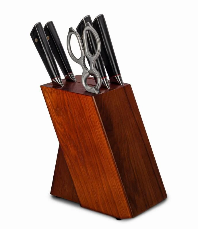 Damasko plieno peilių rinkinys su stovu KAMAZAKI, 4 vnt. KZI004SET