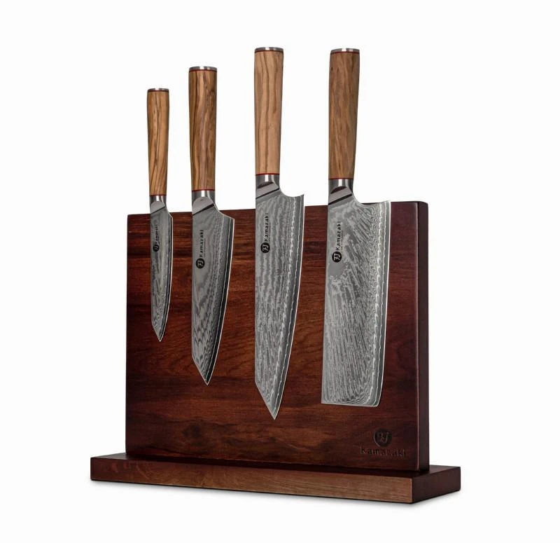 Damasko plieno peilių rinkinys kepsniams KAMAZAKI, 4 vnt. KZI003SET