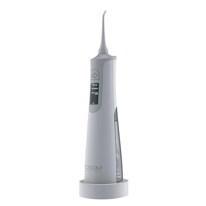 Burnos irigatorius OSOM Oral Care Sidabrinis OSOMORALWF128SILV, IPX7, LCD ekranėlis, sidabrinė spalva