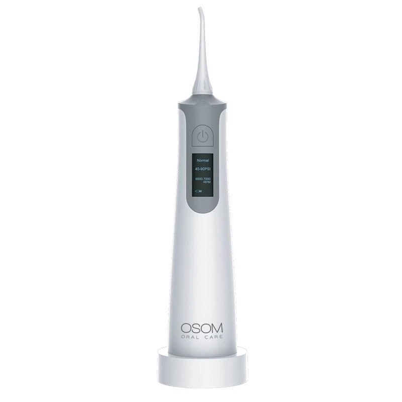 Burnos irigatorius OSOM Oral Care Sidabrinis OSOMORALWF128SILV, IPX7, LCD ekranėlis, sidabrinė spalva