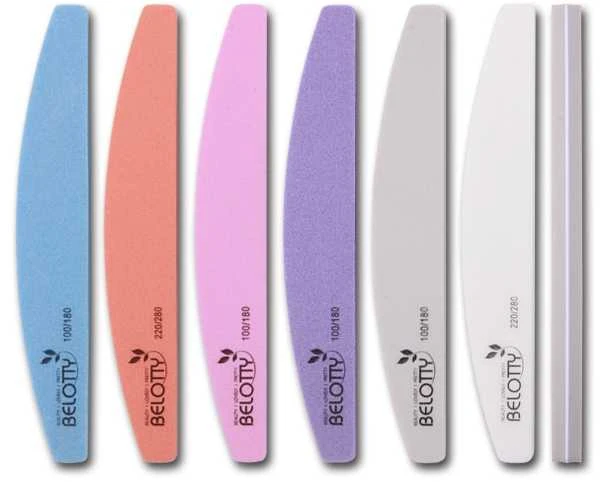 Dildė nagų poliravimui Osom Professional, Half Moon Shape, rožinė, SD1793240240 240/240, 1 vnt, 1/12