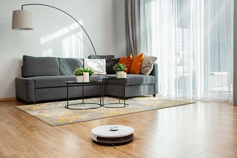 Dulkių siurblys - robotas Zyle ZY520RVW su dulkių išpylimo stotele, Baltas
