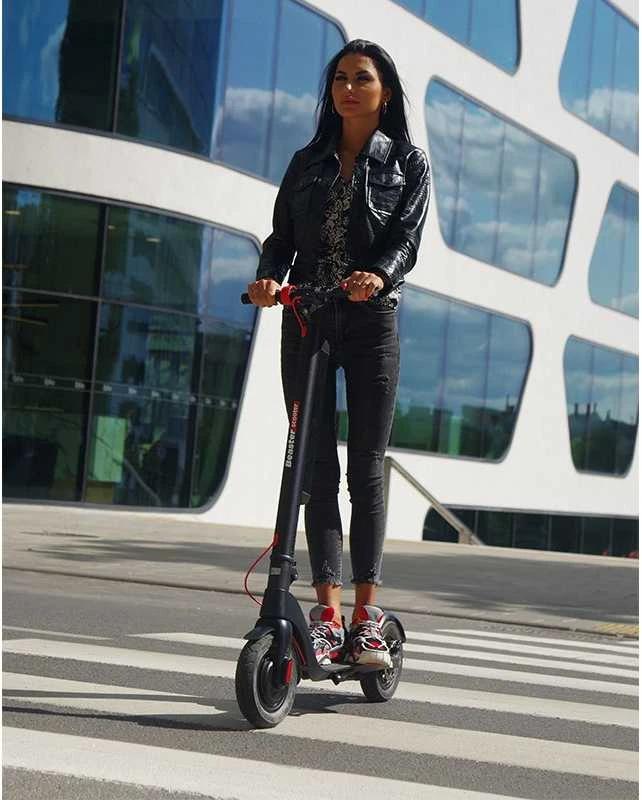 Elektrinis paspirtukas Beaster Scooter BS801BMAX, 700 W, 36 V, 12.8 Ah, 25,4 cm ratai, juodas