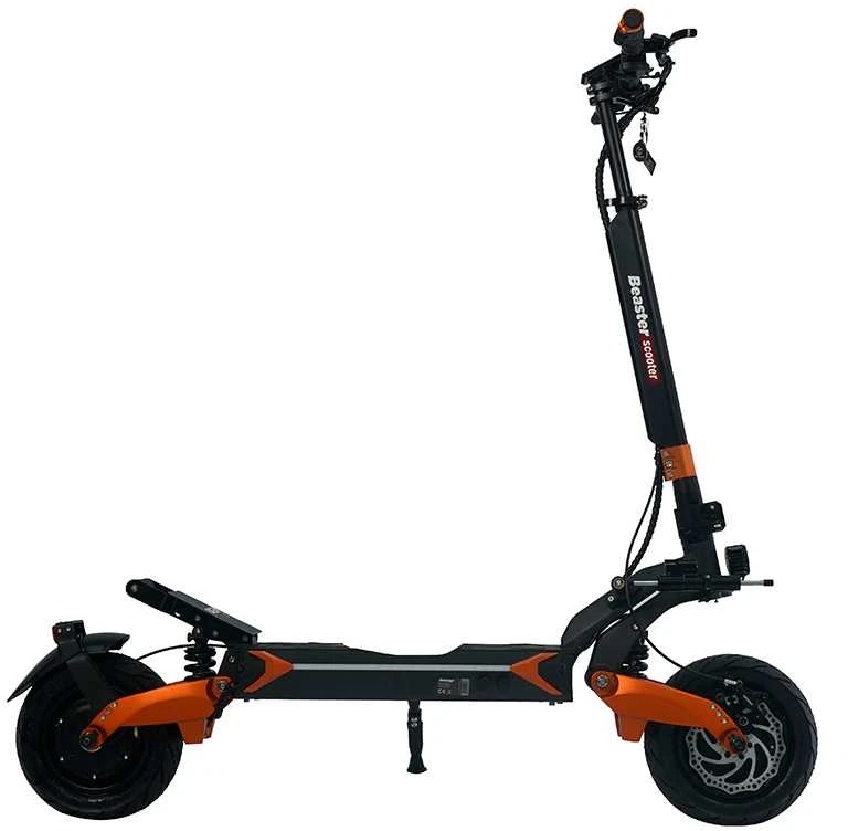 Elektrinis paspirtukas Beaster Scooter OXEN PRO2, 2x1500 W, 60 V, 28,8 Ah LG, plentinės padangos, skirtas bekelei
