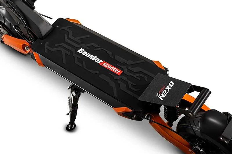 Elektrinis paspirtukas Beaster Scooter OXEN PRO2, 2x1500 W, 60 V, 28,8 Ah LG, plentinės padangos, skirtas bekelei