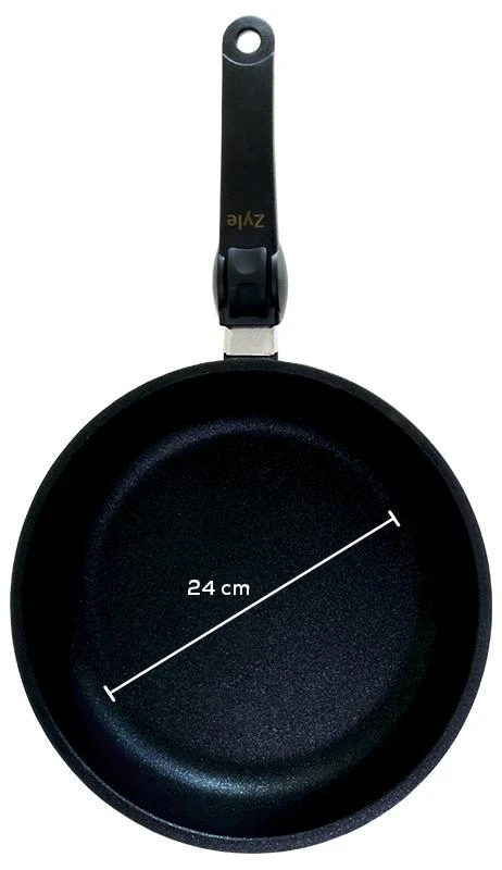 Indukcinė keptuvė nuimama rankena Zyle ZY524FP, Ø24 cm