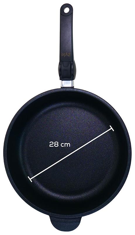Indukcinė keptuvė nuimama rankena Zyle Ø28 cm ZY828FP