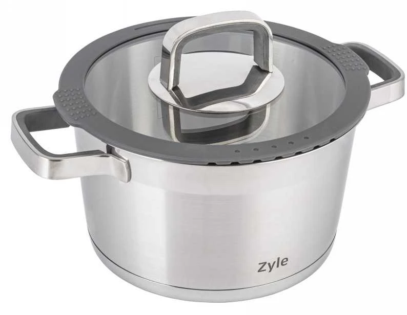 Indukcinis puodas su dangčiu Zyle ZY12720CS, 2,5 l