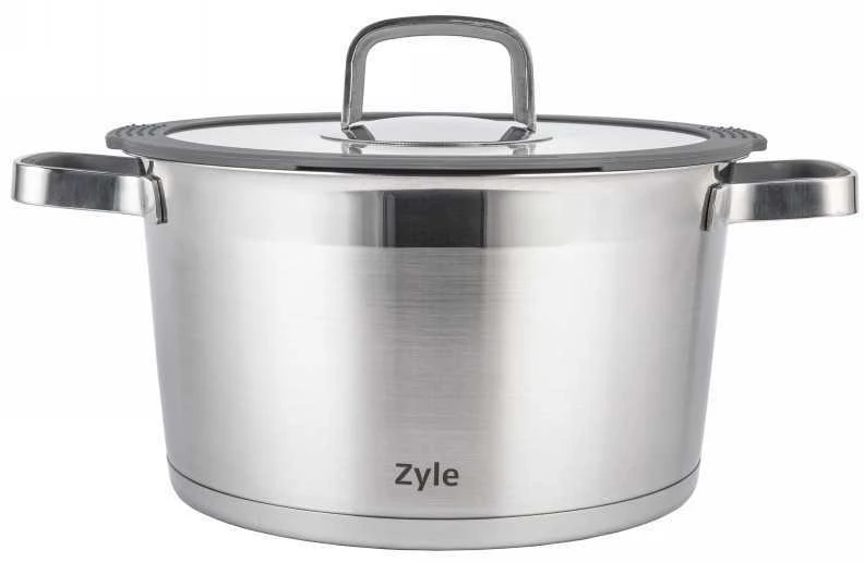 Indukcinis puodas su dangčiu Zyle ZY12724CS, 4,5 l