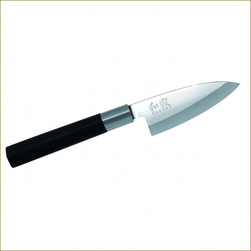 Japoniško plieno peilis KAI Wasabi juodas DM6710D peilis,10,5 cm ašmenys