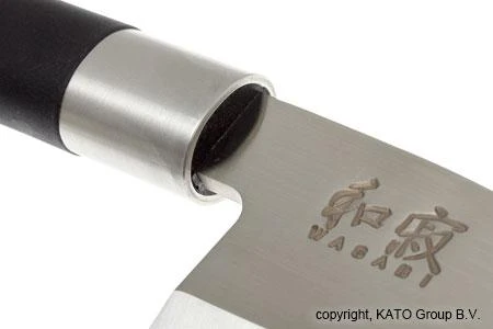 Japoniško plieno peilis KAI Wasabi juodas DM6715D peilis,15 cm ašmenys