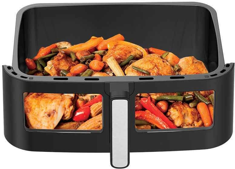 Karšto oro gruzdintuvė Zyle Dual Air Fryer 2 in 1 ZY551AF, 10 l