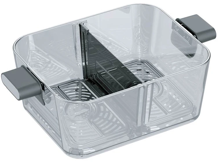 Karšto oro gruzdintuvė Zyle Dual Glass ZY070AF, 2200 W, 8 l