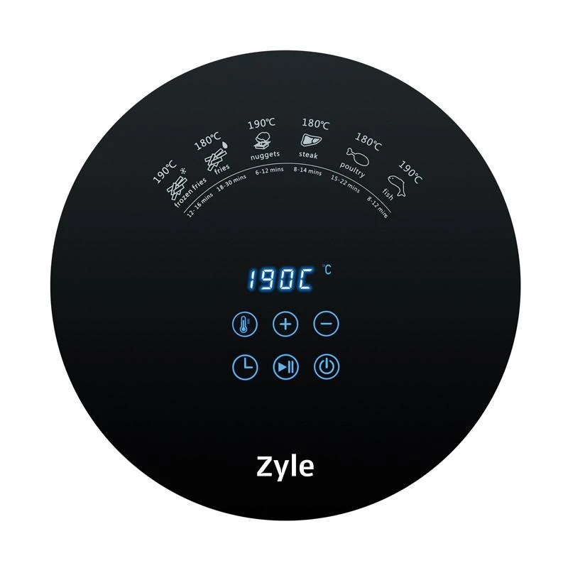Karšto oro gruzdintuvė Zyle ZY002BAF, juoda, 3,5 l, 1500 W