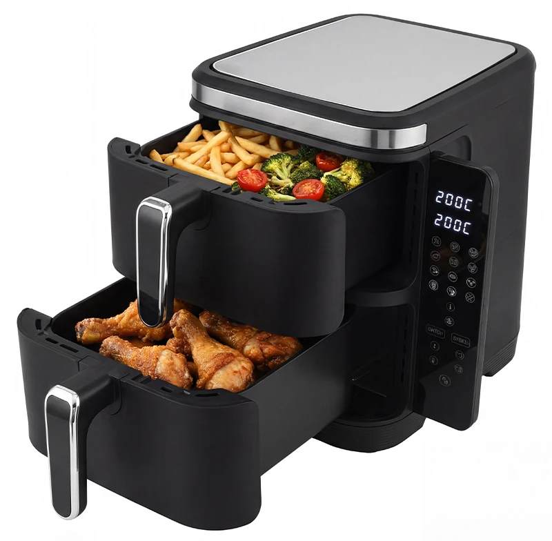 Karšto oro gruzdintuvė Zyle ZY012AF, dviejų aukštų, 2800 W, 11 l