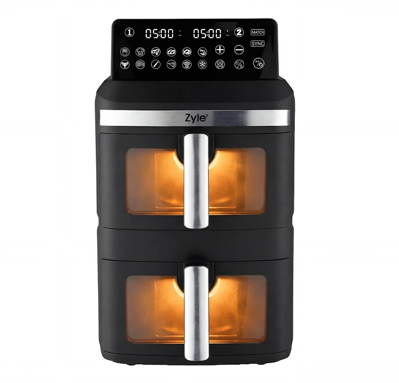 Karšto oro gruzdintuvė Zyle ZY013AF, dviejų aukštų, 2800 W, 13 l