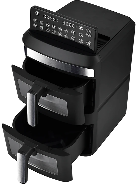 Karšto oro gruzdintuvė Zyle ZY013AF, dviejų aukštų, 2800 W, 13 l