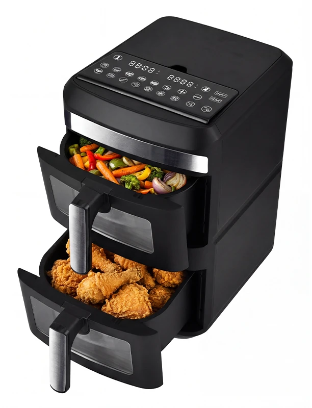 Karšto oro gruzdintuvė Zyle ZY013AF, dviejų aukštų, 2800 W, 13 l