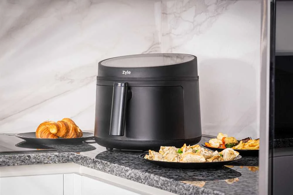 Karšto oro gruzdintuvė Zyle ZY502BAF, juoda, 5 l, 1500 W