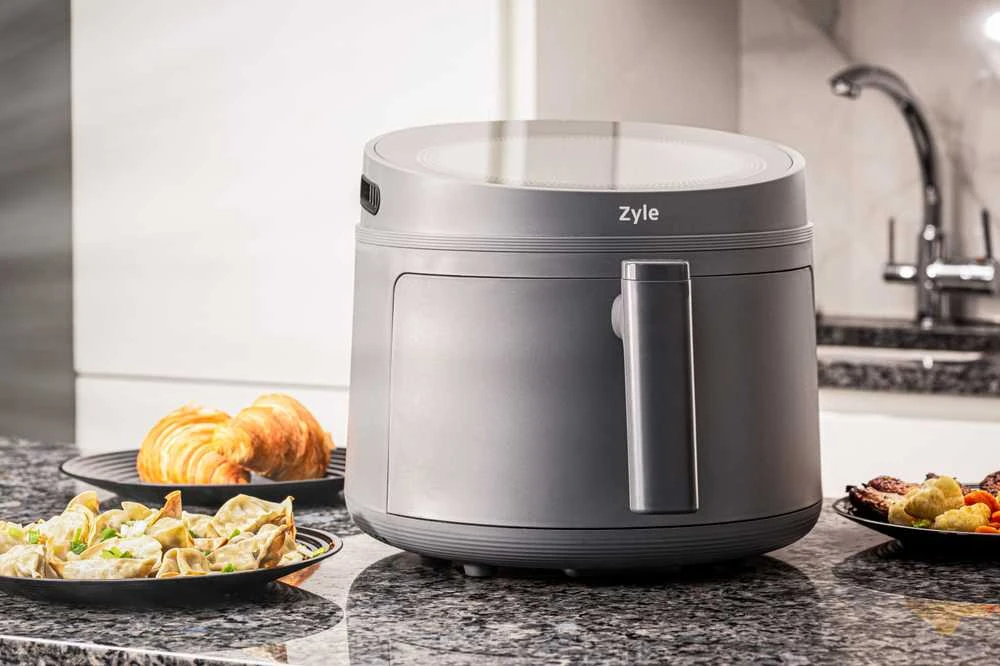 Karšto oro gruzdintuvė Zyle ZY502GAF, pilka, 5 l, 1500 W