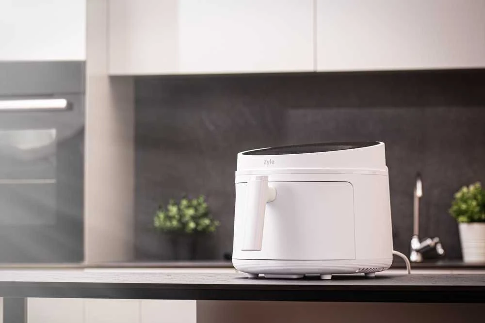 Karšto oro gruzdintuvė Zyle ZY502WAF, balta, 5 l, 1500 W