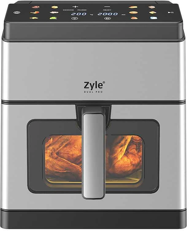 Karšto oro gruzdintuvė Zyle ZYDUALPROW, su dvigubu kaitinimo elementu, 1800 W