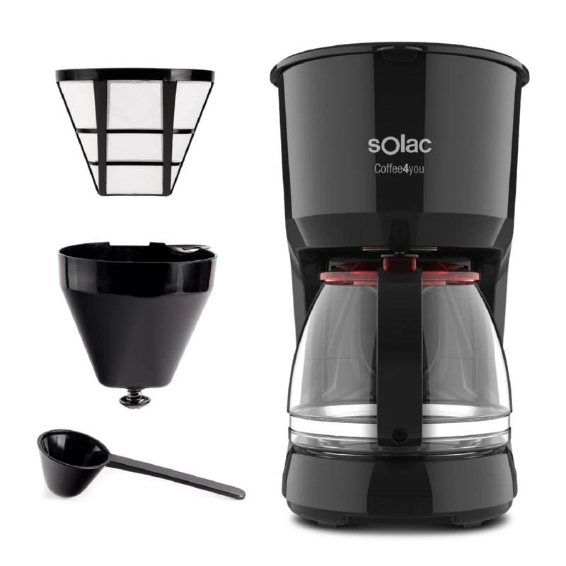 Kavamalė Filtrinė kavavirė Solac Coffee4you CF4036, 750 W, juoda