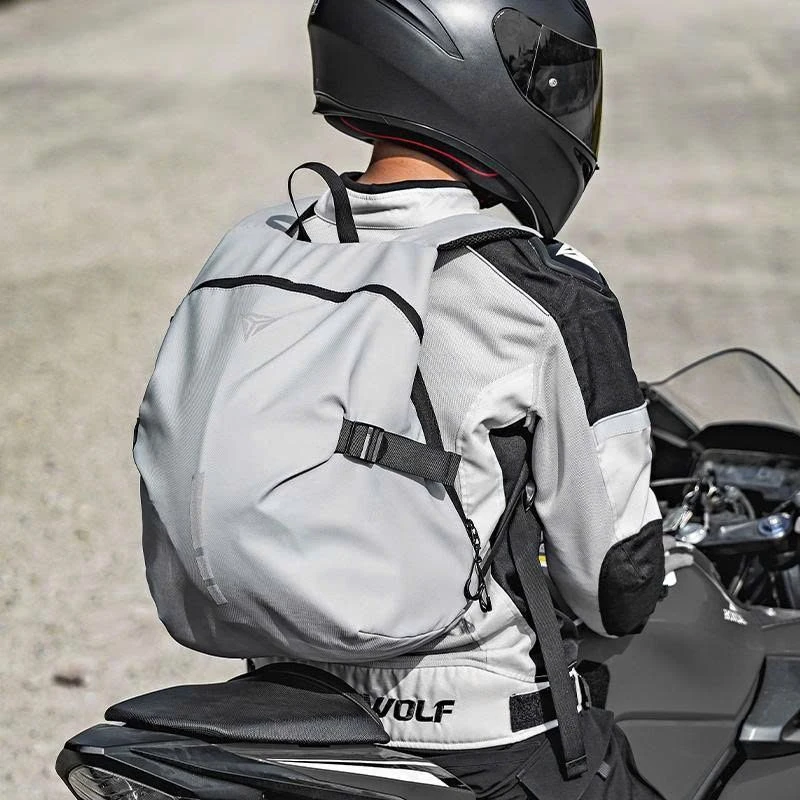 Kuprinė MotoWolf Baltas MDL0726W, tinkama šalmui, balta