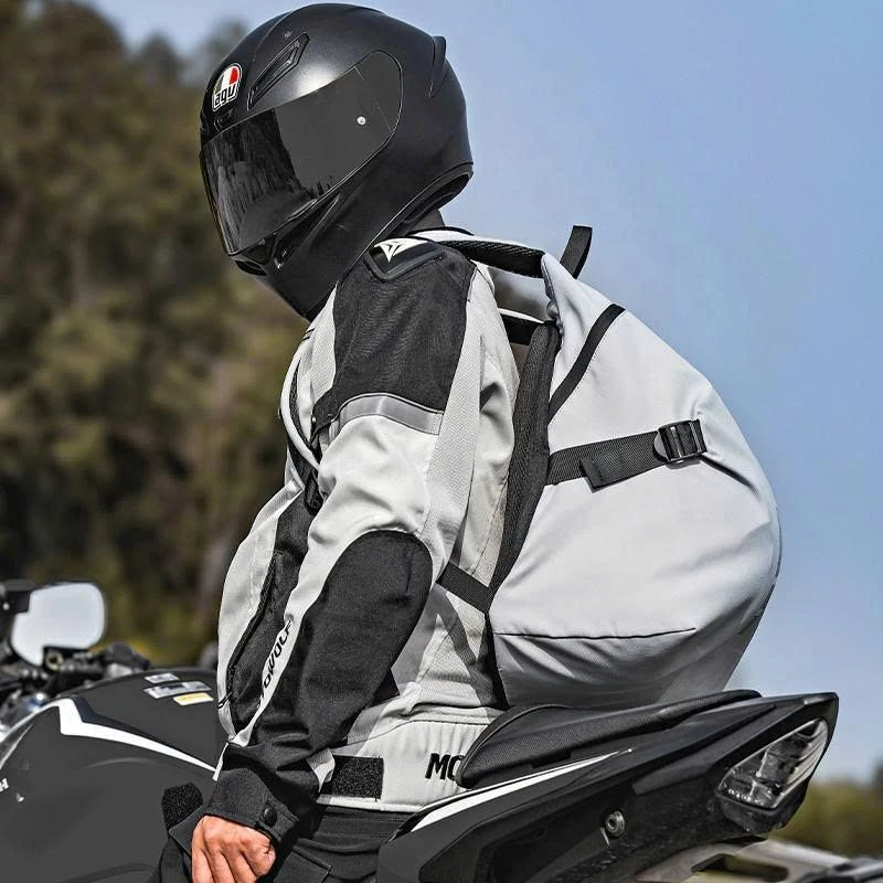 Kuprinė MotoWolf Baltas MDL0726W, tinkama šalmui, balta