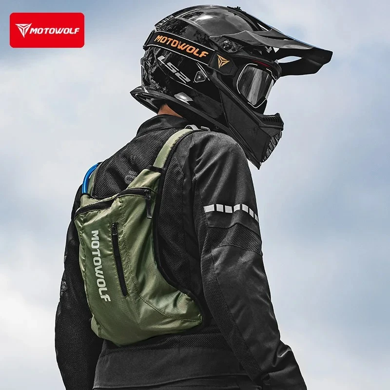 Kuprinė MotoWolf Hydration Juodas MB7B, su vandens talpa
