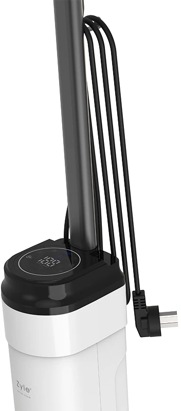 Laidinis plaunantis dulkių siurblys su garo funkcija Zyle Kaiser Steam ZYSTEAMCLEAN, baltas, 750 W