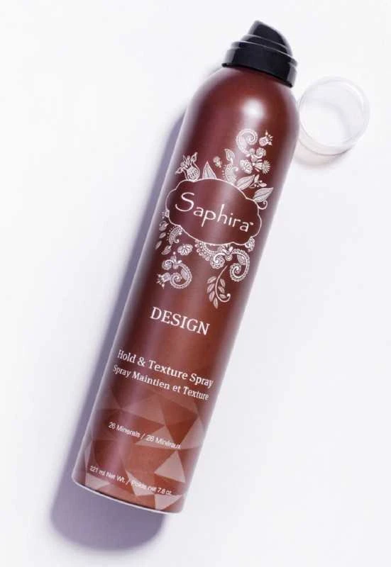 Lakas plaukams Saphira Design Mineral Hold & Texture Plaukų lakas SAFHTS2, su Negyvosios jūros mineralais, 221 ml