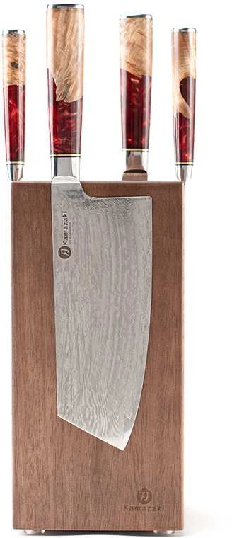 Magnetinis peilių stovas KAMAZAKI KZI2258GR, kiaučiuko medis