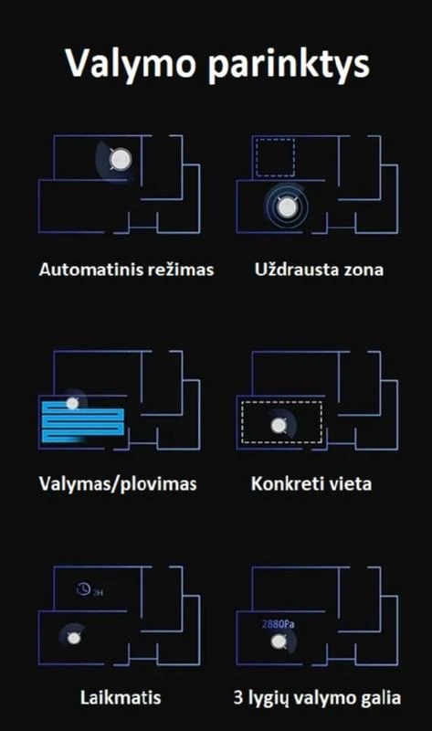 Dulkių siurblys - robotas Mamibot ExVac880 Wisor, Baltas