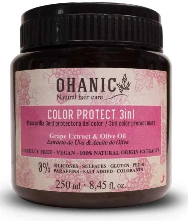 Kaukė dažytiems plaukams Ohanic Color Protect Mask, 250 ml OHAN21